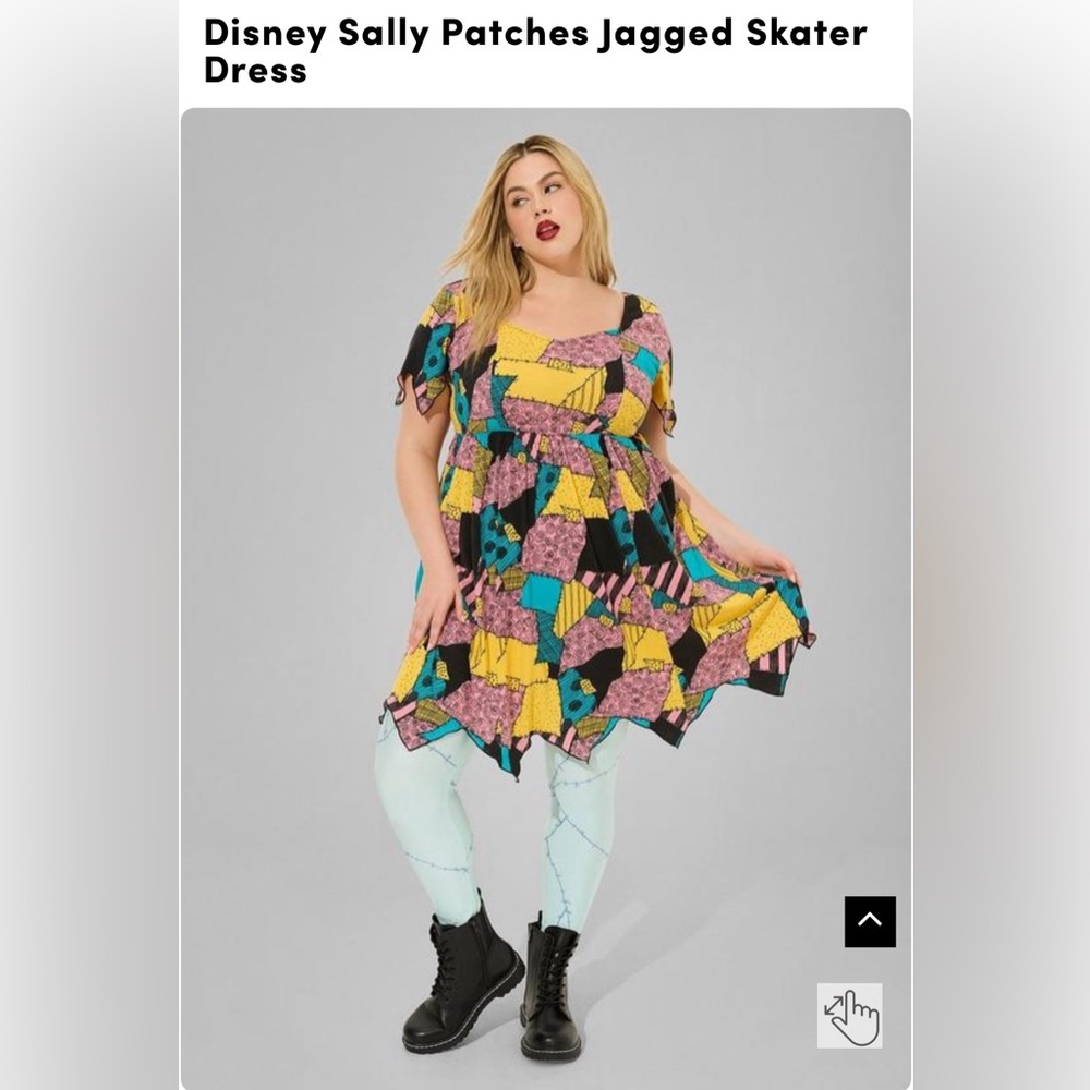 Torrid Disney Sally Patches Dress w/ leggings